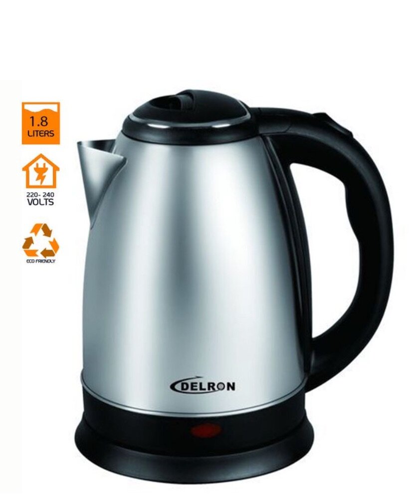 1.8L - DK-001 Electric Kettle - Black/Silver