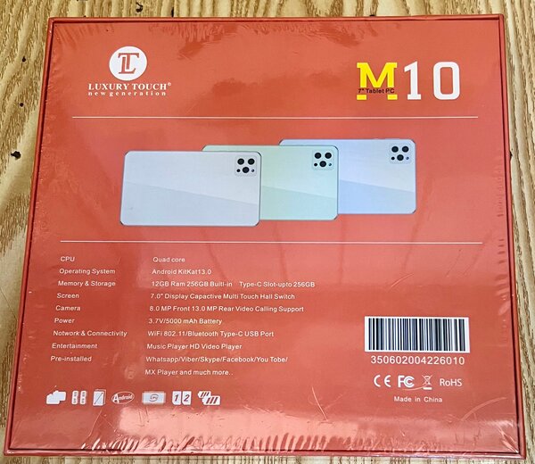 Tablette 5G 10" RAM 12GB