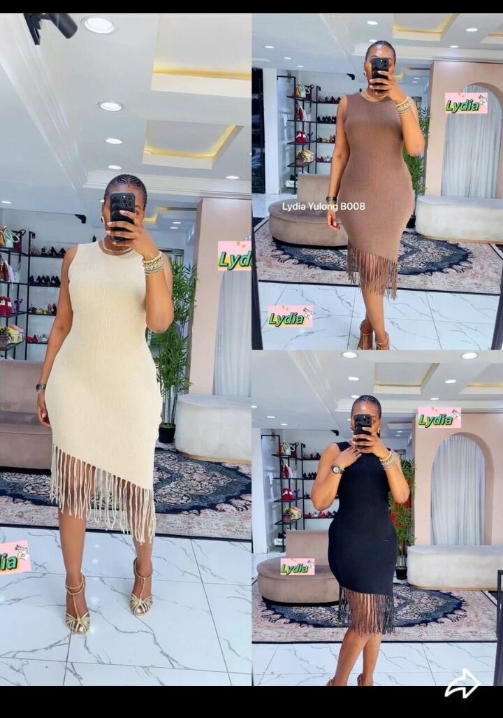 Robe à franges élégante