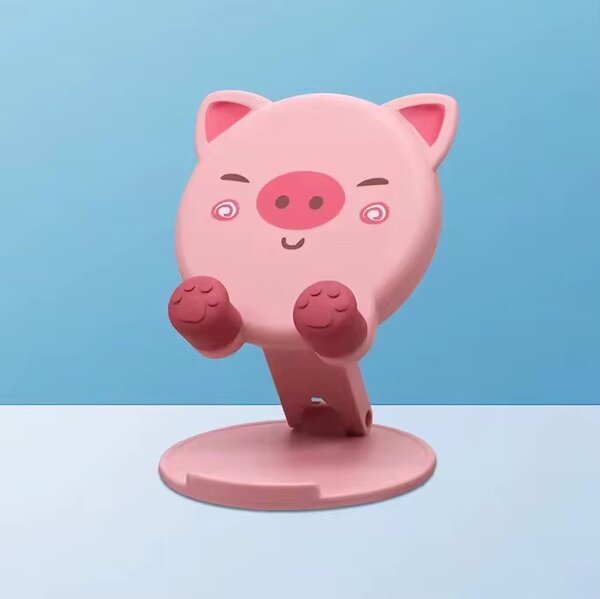 Support téléphone pliable cochon