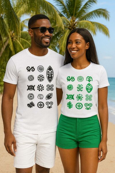 T-shirts assortis famille Ethnique