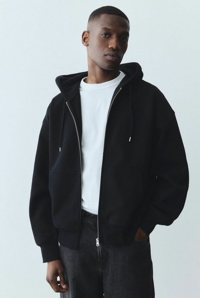 Veste à capuche zippée unisexe