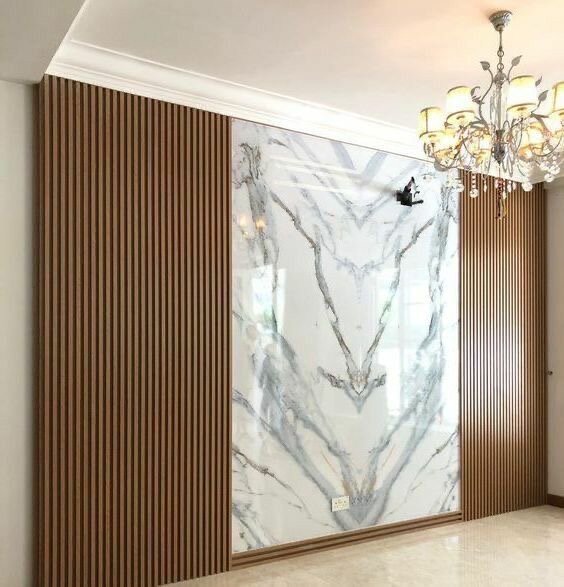 Panneau mural marbré