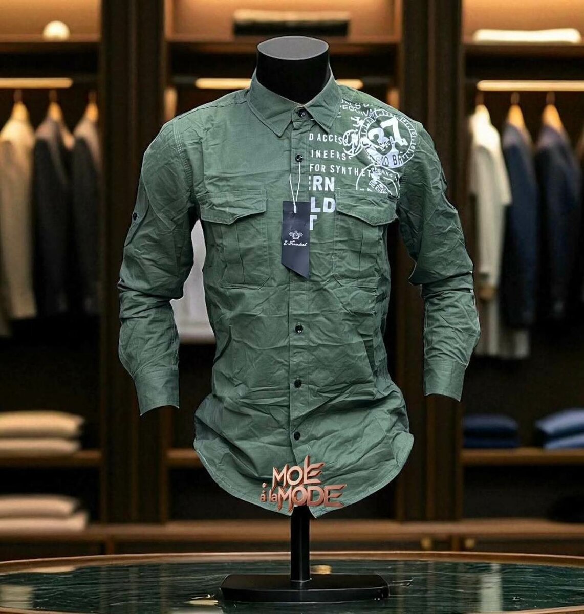 Chemise élégante homme casual