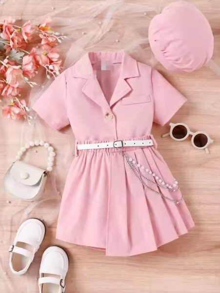 Robe rose élégante pour fille