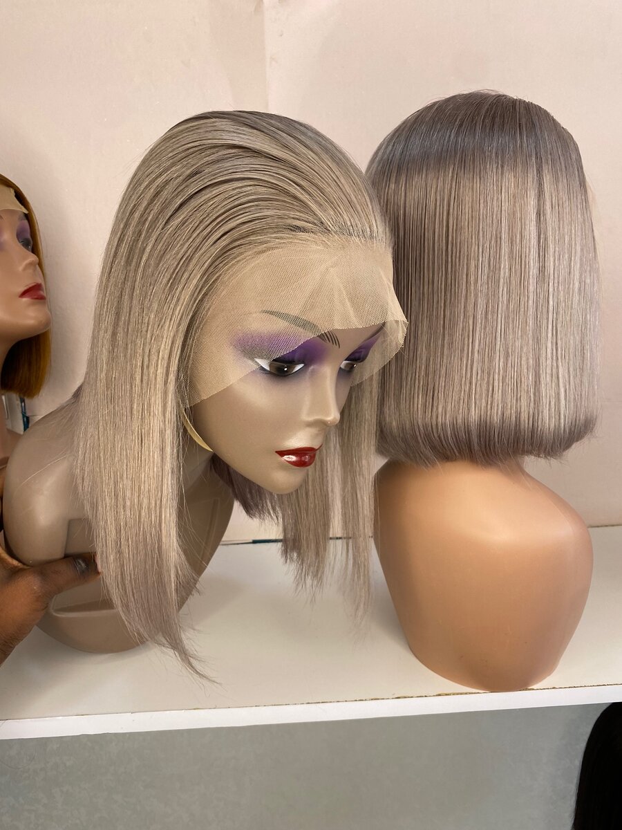 Gray wigs