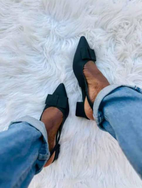 shoes with a bow