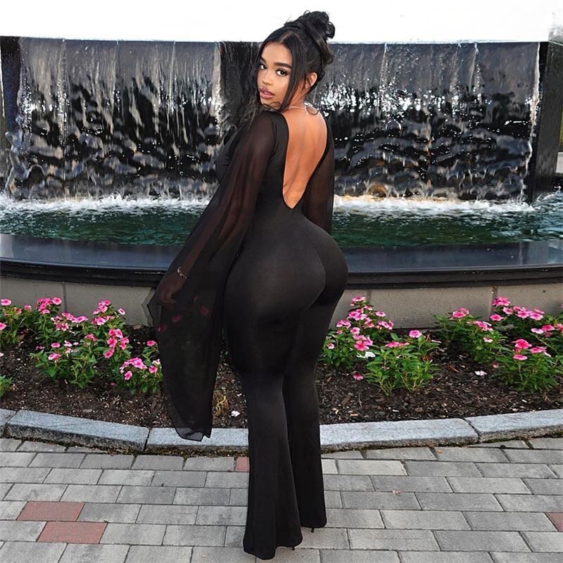Backless jumpsuit