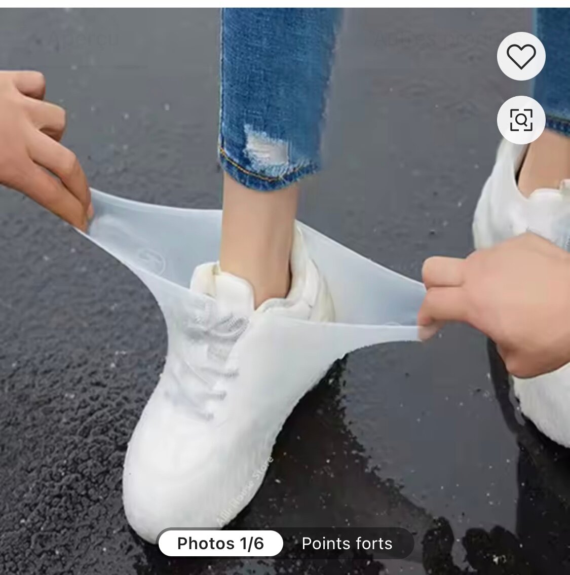 Sur-chaussures étanches élastiques