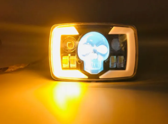 Skull Style Headlight Beam For Bike Upgraded Model Original Fitting For Honda CD70 / CG125