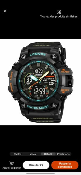 Montre Sportive Étanche Homme