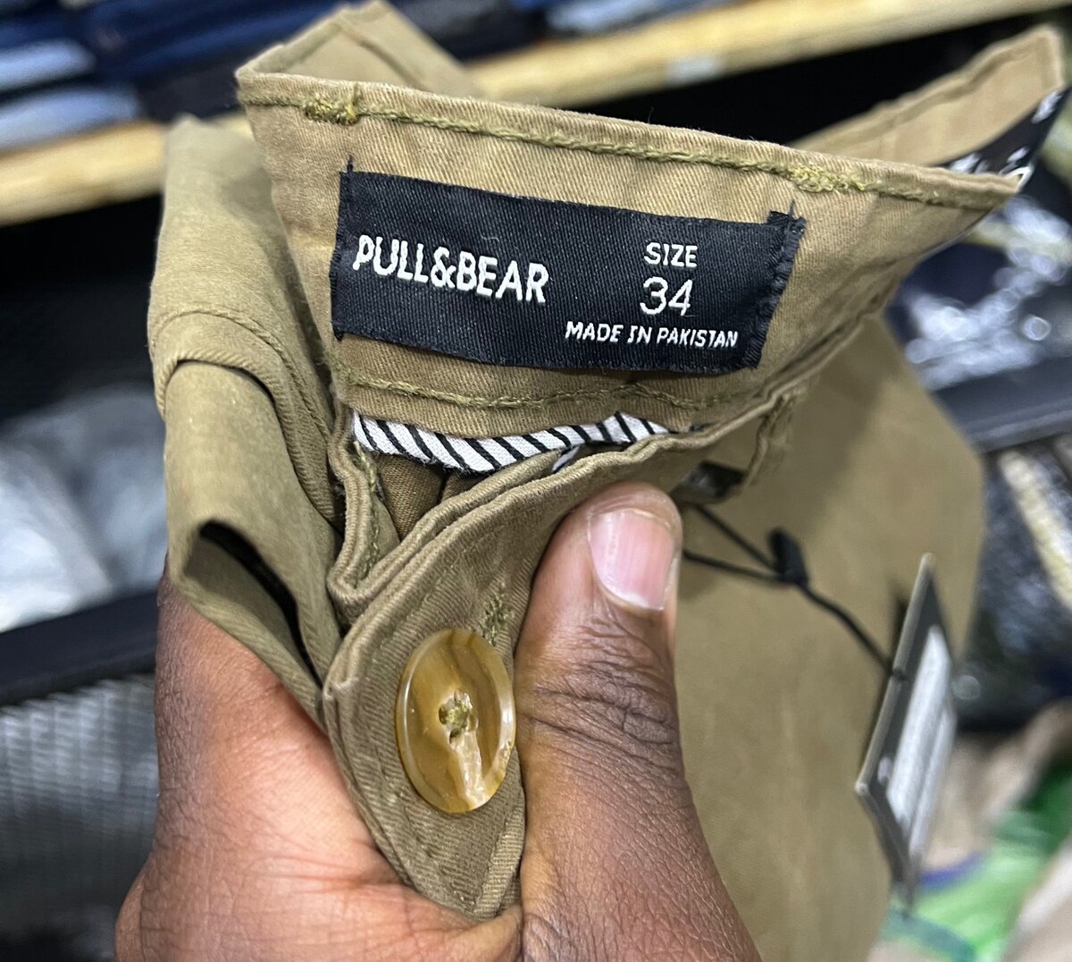 Cotton chino trousers