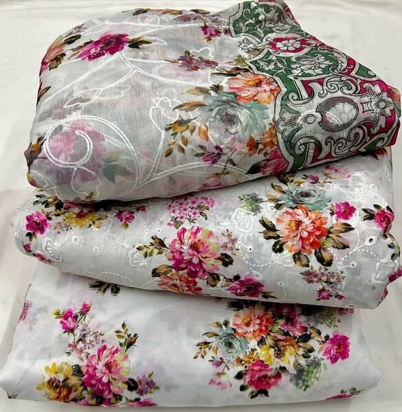 Printed lawn suit