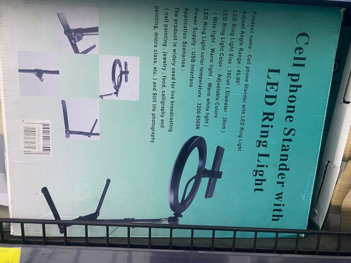 Support téléphone avec anneau LED