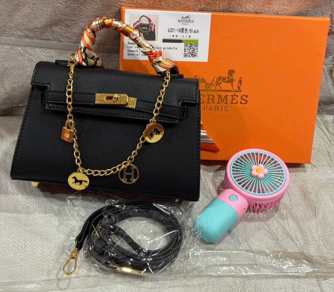 Sac à main avec ventilateur portable