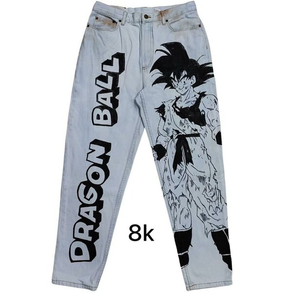 Jeans anime imprimé