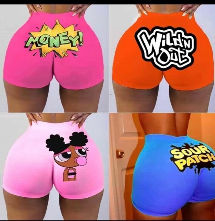 Shorts colorés imprimés fun