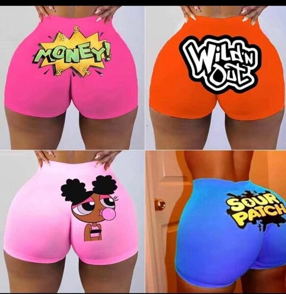 Shorts colorés imprimés fun