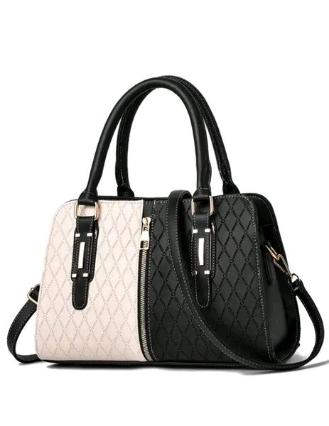 Sac à main bicolore élégance
