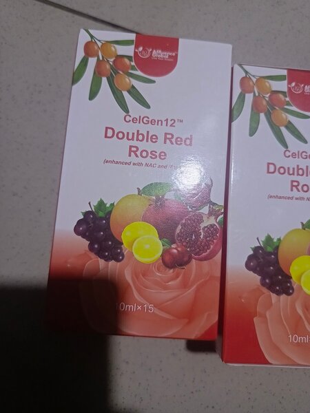 Double red rose ddd