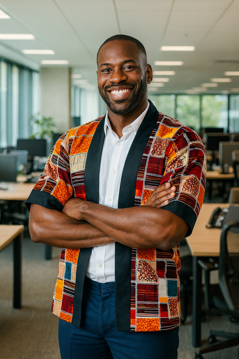 Veste Kimono Unisexe Patchwork