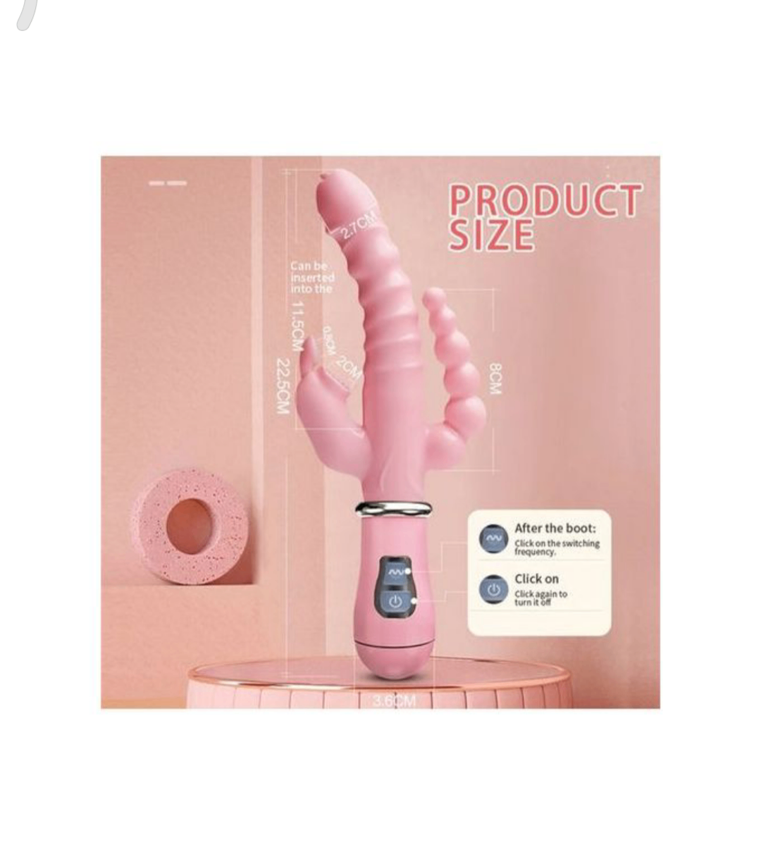 Vibrateur Rechargeable USB Rose