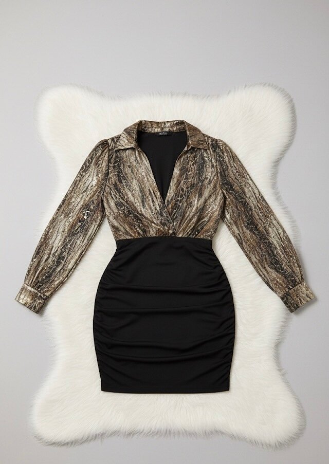 Robe élégante imprimée chic