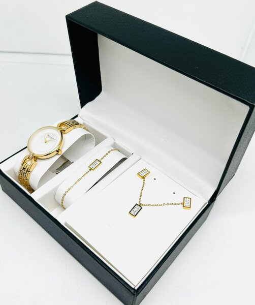 Coffret Montre & Bijoux Doré
