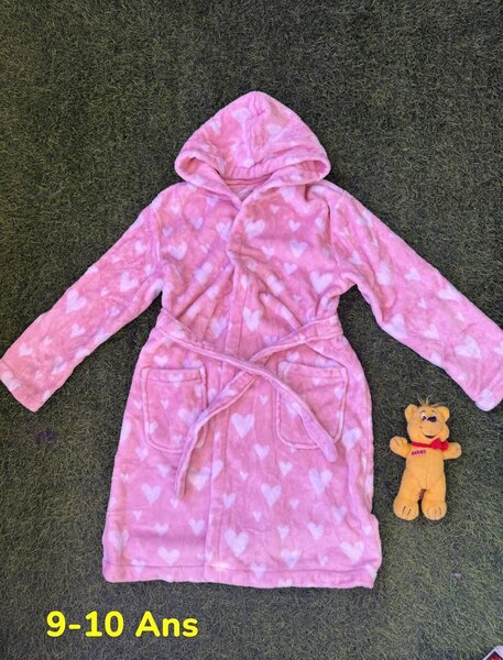 Peignoir Enfants Doux avec Capuche