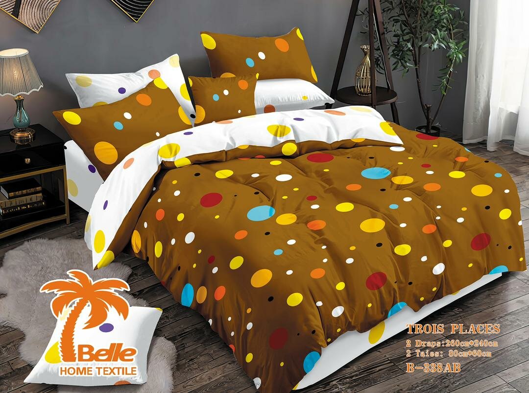 Parure de lit coloré 2 places
