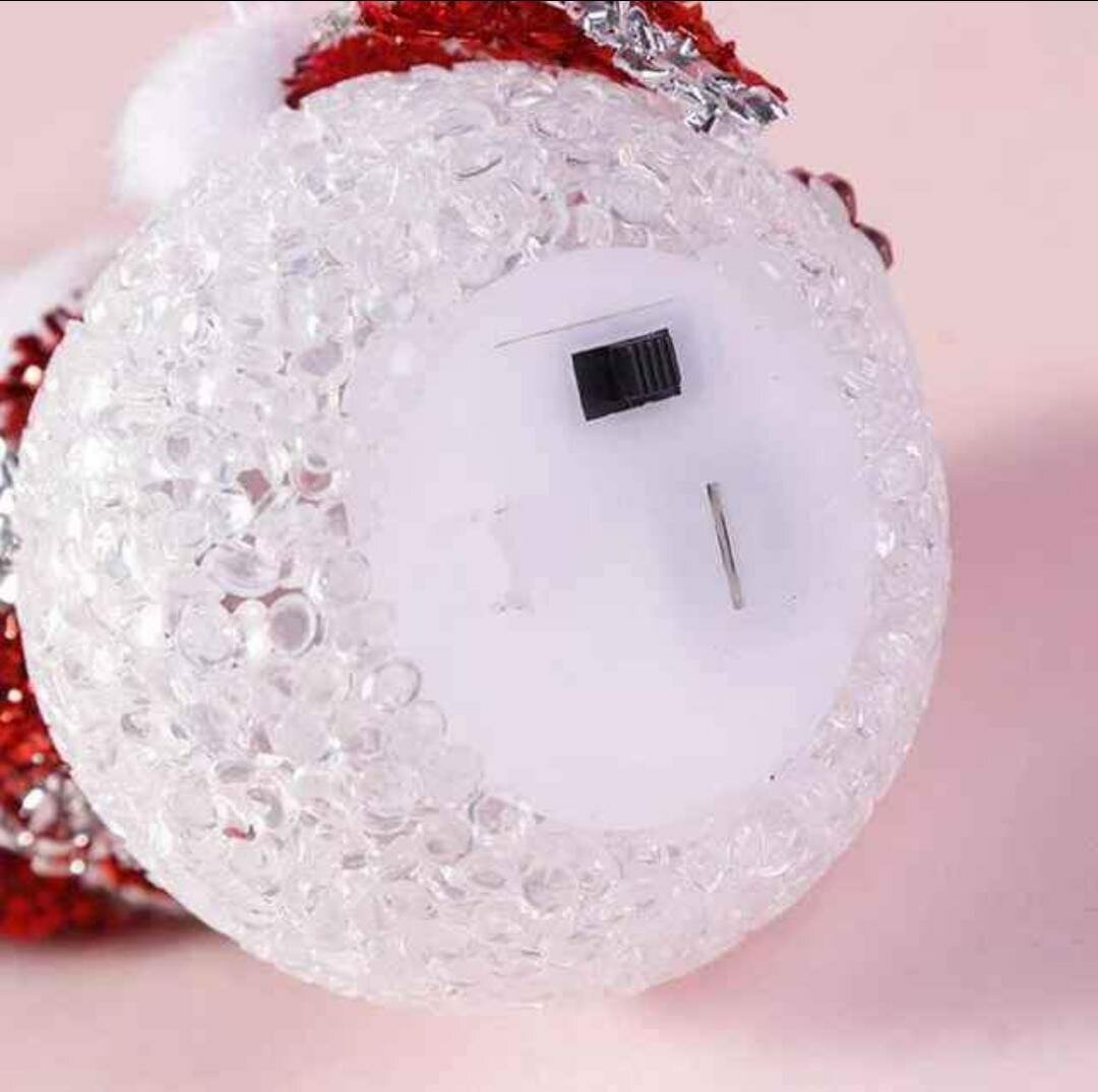 3 déco bonhomme de neige LED