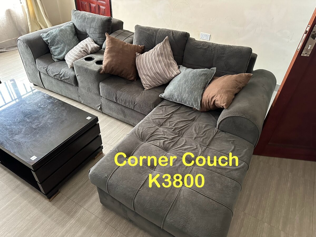 Green corner couch