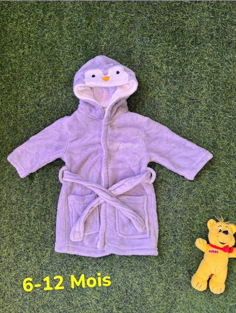 Peignoir Enfant Doux et Mignon