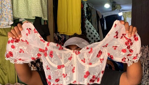 Ensemble de lingerie florale