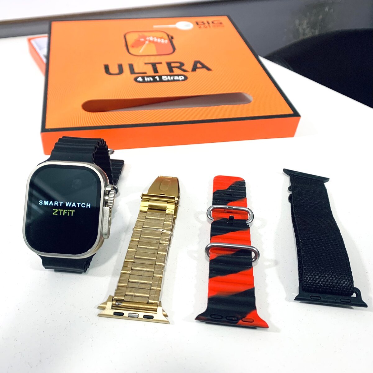 4in1 ULTRA 2 SMARTWATCH WITH 4 STRAPS.