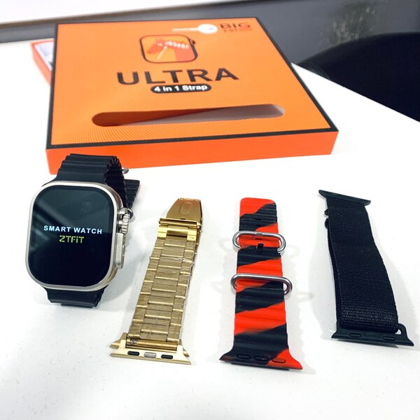 4in1 ULTRA 2 SMARTWATCH WITH 4 STRAPS.