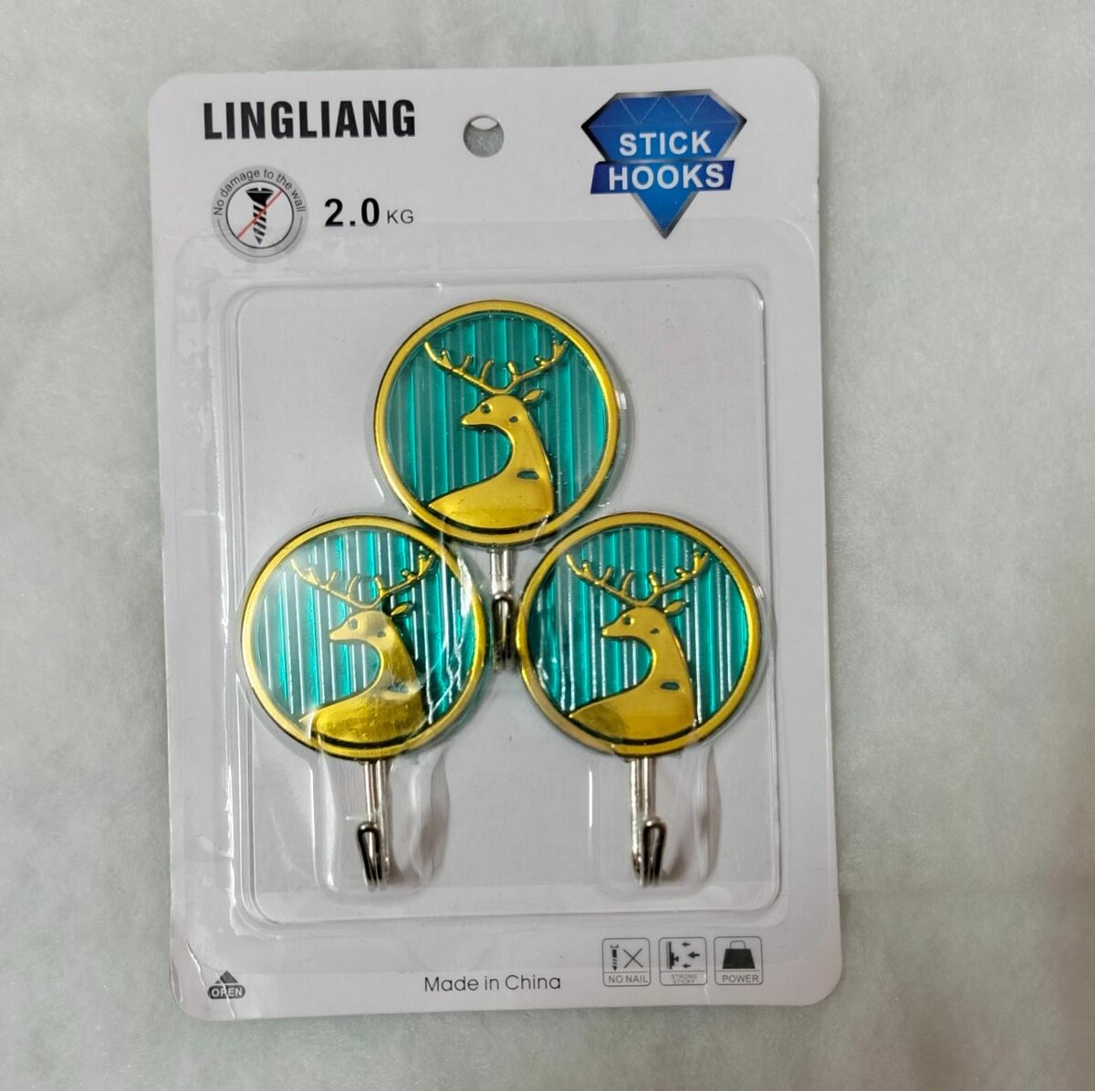 9 Crochets adhésif décorat 2kg