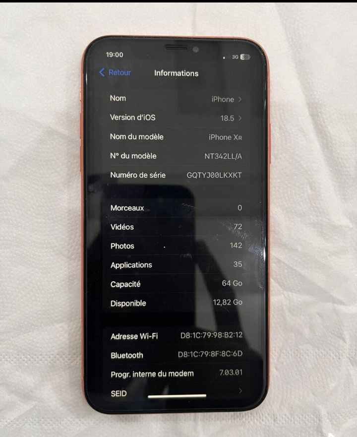 iPhone XR 64Go Rouge