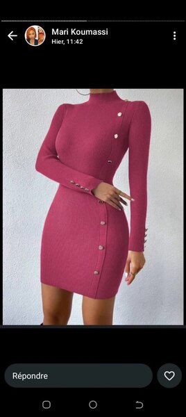 Robe plaqué