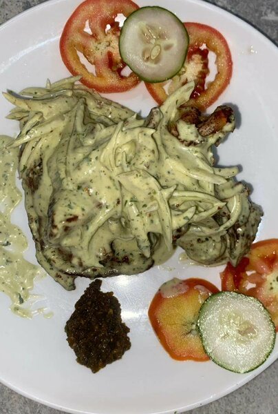 Poulet grillé sauce crémeuse