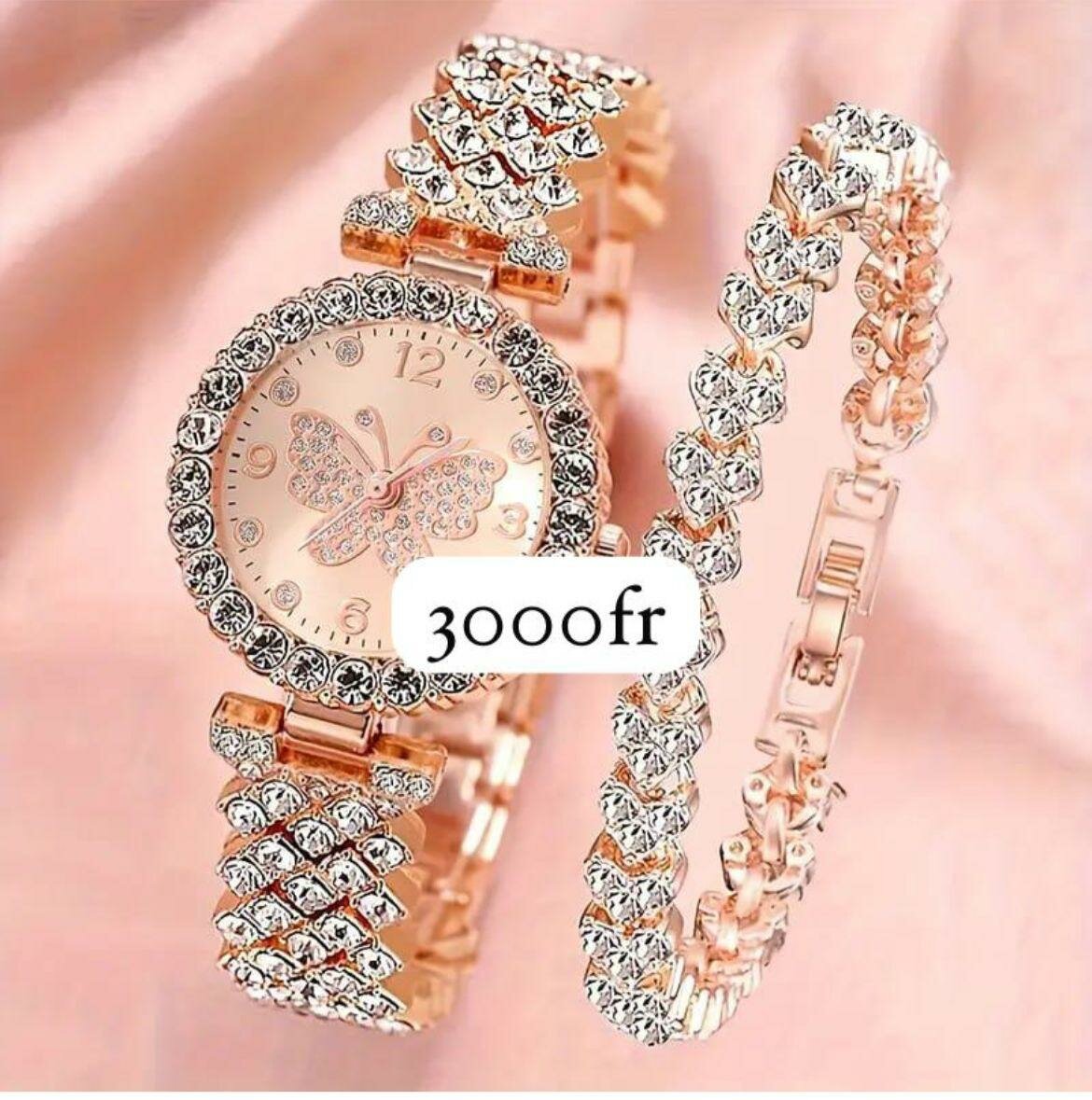 Montre papillon élégante