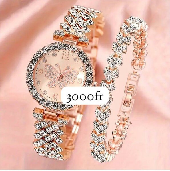 Montre papillon élégante