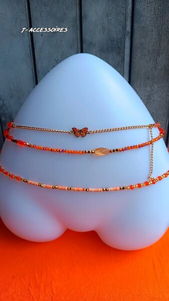 Bracelet de cheville papillon or