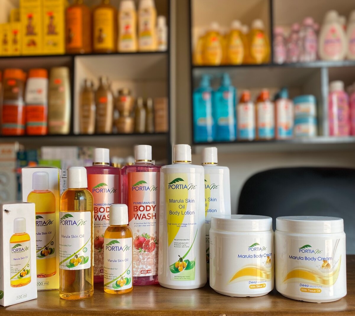 Portia, bodi doc and palmers