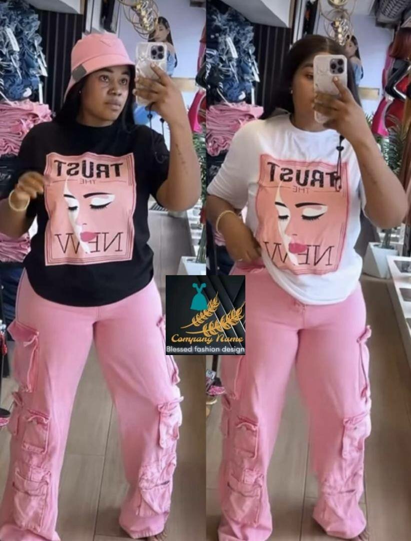 Ladies top and down available