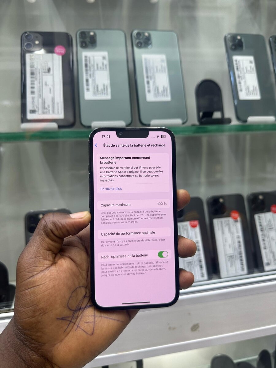 13 pro CE 256giga batterie cha