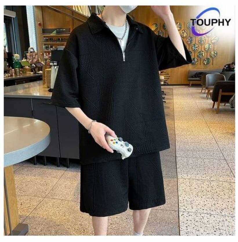 Ensemble décontracté noir homme