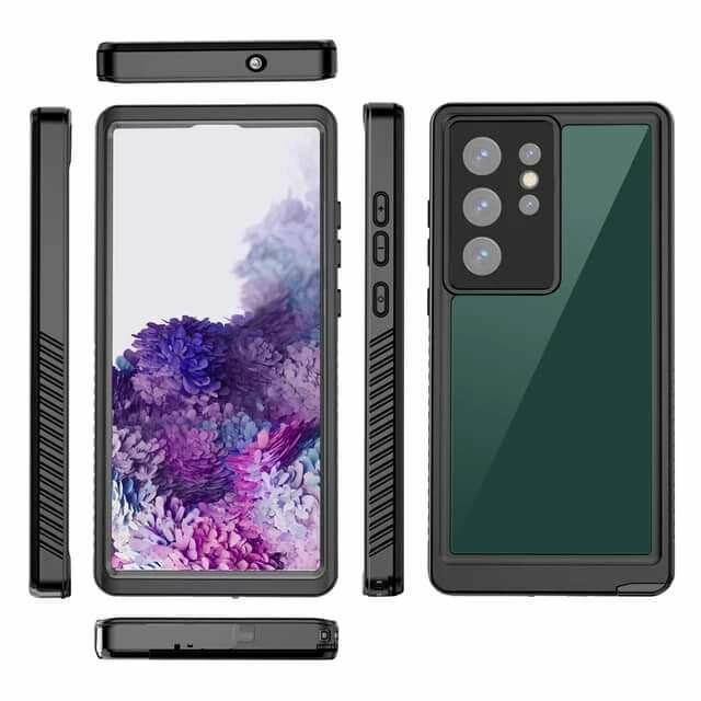 Coque de téléphone portable étanche, transparente, Anti-choc