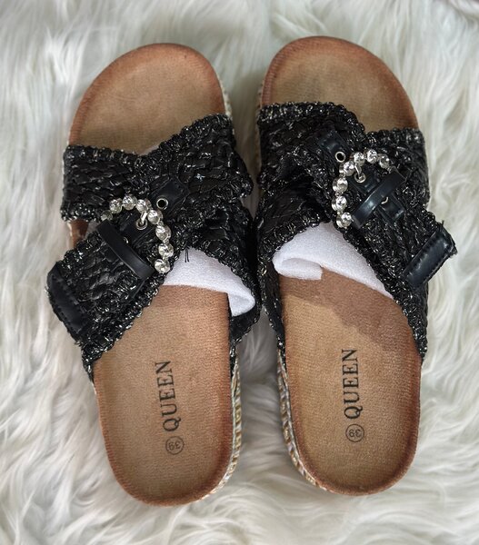 Sandales Femme Élégantes Strass