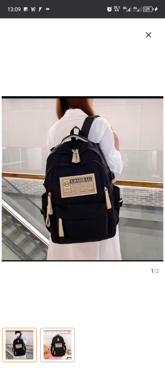 Sac à dos en toile tendance